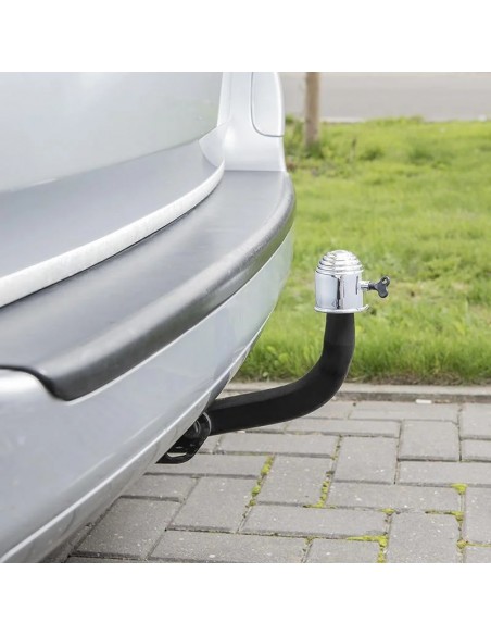 Verchromte Kugelkopfabdeckung mit Schloss