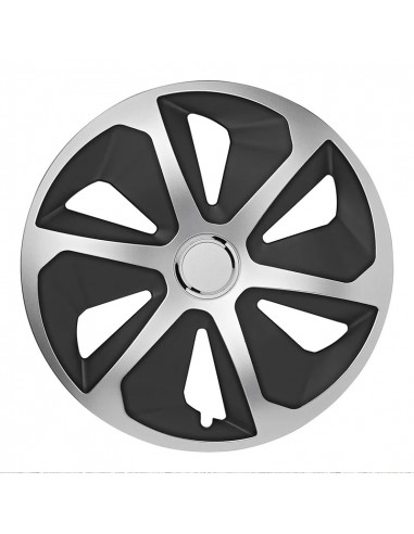 Roco silber/schwarze Radkappen. 15 Zoll. x2