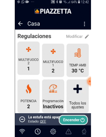 Módulo Wifi y Bluetooth para estufas insertables y monobloques Piazzetta y Superior APP Módulo Wifi y Bluetooth para estufas insertables y monobloques Piazzetta y Superior APP