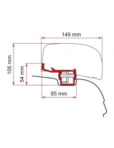 Adattatore kit VWT5/T6 per F40VAN
