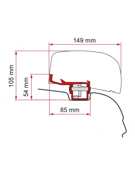 Adaptador kit VWT5/T6 para F40VAN
