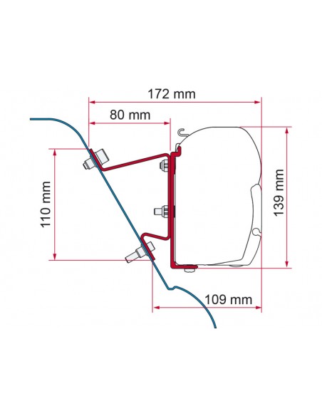 Adapter F45/F70 für Sprinter H3, Sprinter H3 WESTFALIA UND VW Crafter H3 (2006-2016)