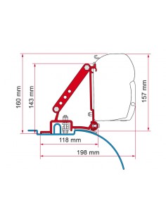 Adaptador Ducato H2, Jumper H2 Y Boxer H2 (1994-2006) para F45/F70