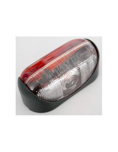 Pilota laterale rosso e bianco cristallo SPL2000