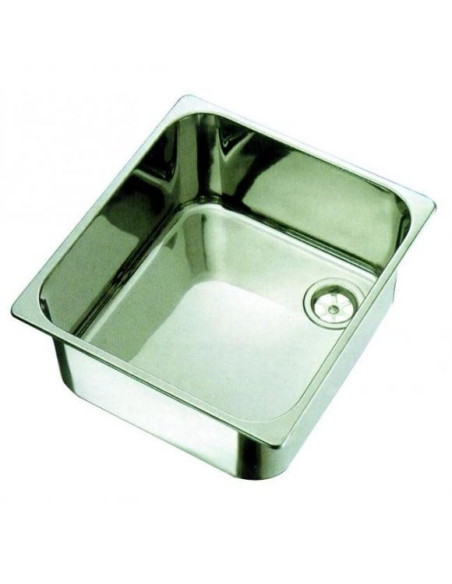 Lava-louça retangular em inox 35x32 cm