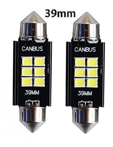 Bombilla C5W 6 leds 17x41mm