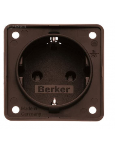 Fiche pour prise 230v Marron