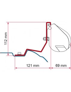 Adaptador para toldo F35 Mercedes Viano / Marco Polo / Vito / V Class