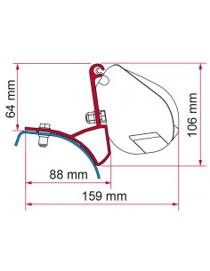 Adaptateur pour store F35 Mercedes Viano / Marco Polo / Vito / Classe V
