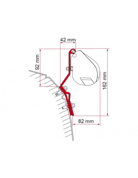 Adaptateur pour store F35 Mercedes Viano / Marco Polo / Vito / Classe V