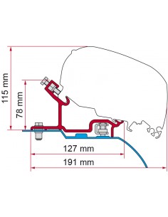 Adaptador Ducato / Jumper /Boxer H3 desde 2006 para toldo F80