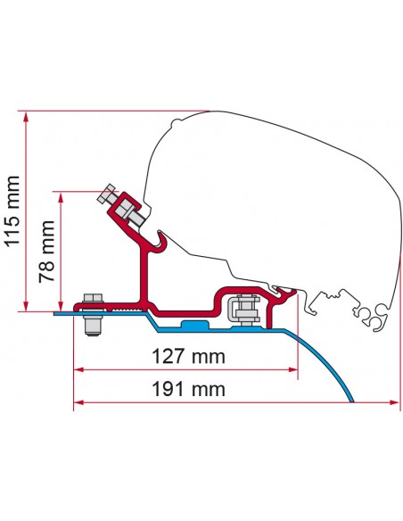 Adaptador Ducato / Jumper /Boxer H3 desde 2006