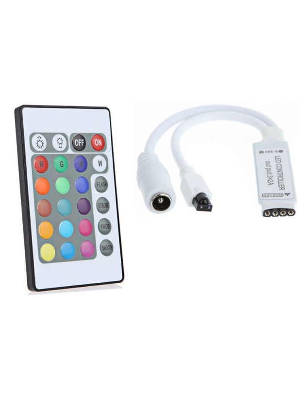 Dimmer controller for rgb led strips with remote control
