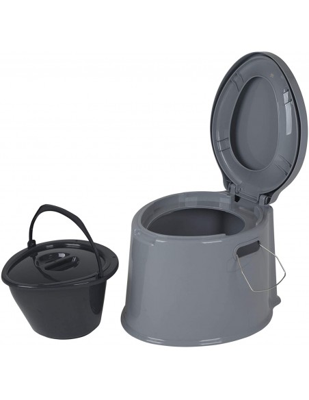 Bo-Camp Tragbare 7-Liter-Toilette mit Sitz