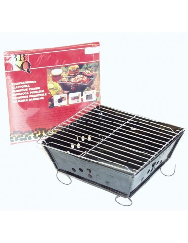 Barbacoa Plegable de Acero Negro Bo Camp