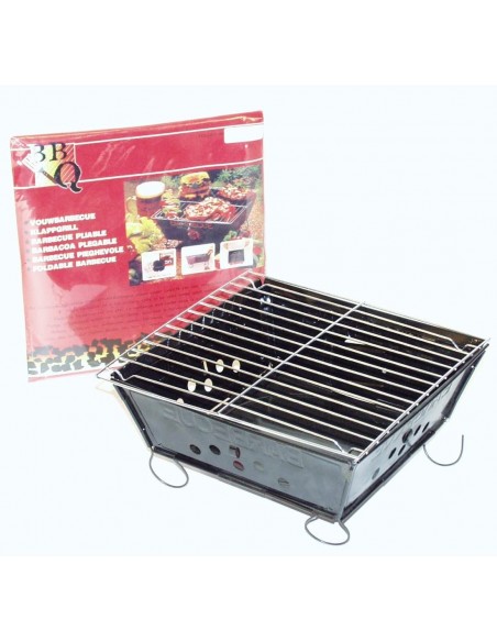 Barbacoa Plegable de Acero Negro Bo Camp Barbacoa Plegable de Acero Negro Bo Camp