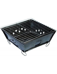 Barbacoa Plegable de Acero Negro Bo Camp