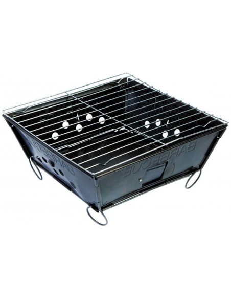 Barbacoa Plegable de Acero Negro Bo Camp Barbacoa Plegable de Acero Negro Bo Camp