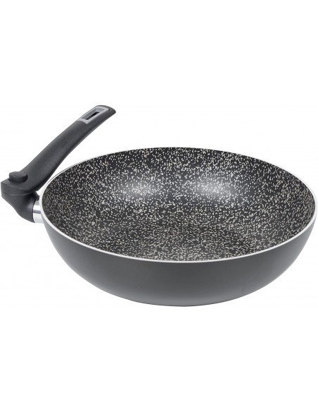 Wok Sartén de 24cm Bo-Camp con asa plegable Wok Sartén de 24cm Bo-Camp con asa plegable