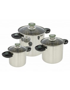 Set de 3 Ollas Compact Elegance. Bo-Camp