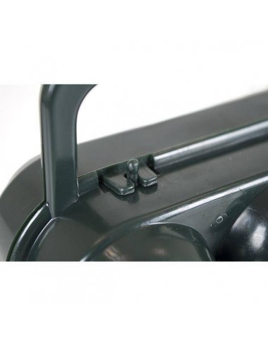 Copo de ovo de plástico preto para 6 ovos. Bo-Camp