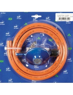 Pack manguera gas 1m  y regulador de presión