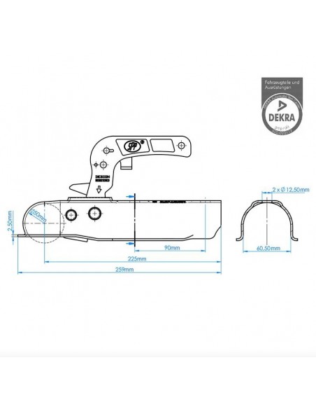 60mm Pro Plus Tow Ball Hitch Stabilizer