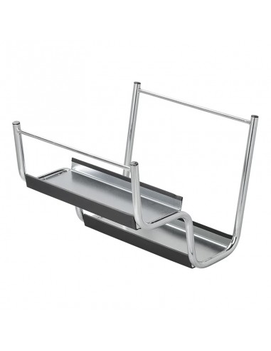 Non-slip galvanized steel double step