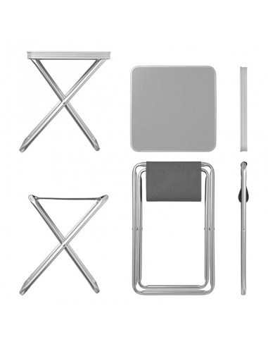 Sgabello pieghevole con piano di lavoro