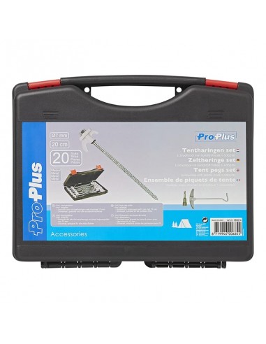 Set da 20 pezzi in metallo avvitabile 20cm con gancio in plastica