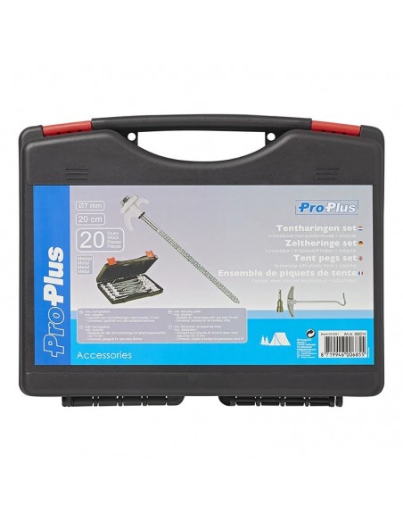 Set da 20 pezzi in metallo avvitabile 20cm con gancio in plastica