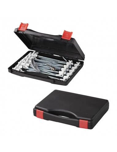 Set da 20 pezzi in metallo avvitabile 20cm con gancio in plastica