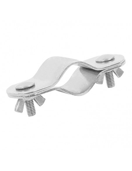 Double clamping end clamp for tube 25-28 mm