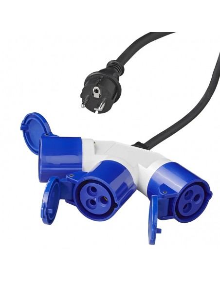 Adapterkabel 150cm 3x2,5mm² von Schukostecker auf 3xCEE ProPlus
