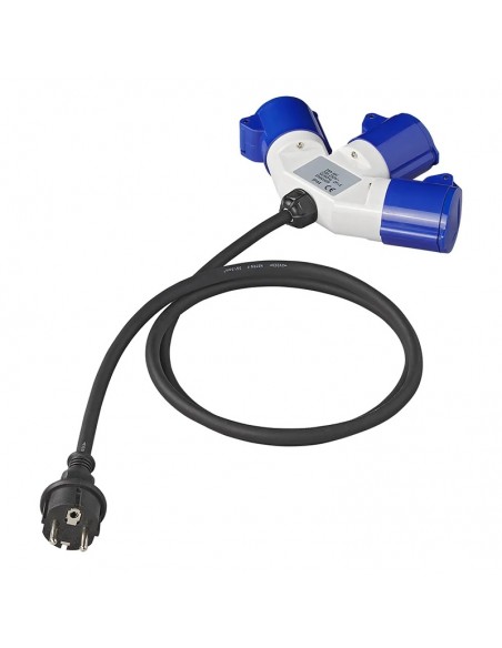 Cabo adaptador 150cm 3x2,5mm² do plugue Schuko para 3xCEE ProPlus