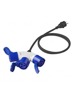 Cable adaptador de 150cm 3x2,5mm² de enchufe Schuko a 3xCEE