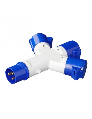 Adapter Trennsteg mit 3 Steckdosen EEK 16 A
