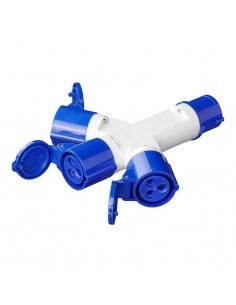 Adaptador Separador de 3 tomas CEE de 16 A