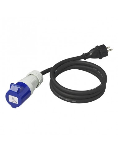 Cavo adattatore 150 cm 3x2,5 mm2 Schuko plug to CEE ProPlus