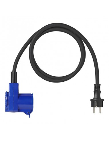 Cable adaptador de 150cm 3x2,5mm² desde el conector Schuko al conector angular CEE + conector Schuko ProPlus