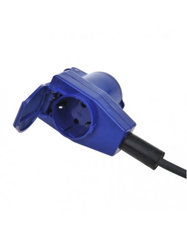 Cable de extensión CEE de 25m con conector angular CEE + conector Schuko 3x2,5mm²