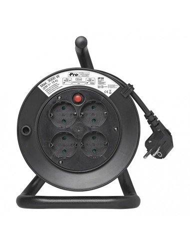 Alargador de cable Schuko de 4 vías de 15 metros ProPlus