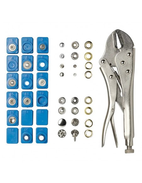 Assortimento di occhielli e spazzole di pressione 275 und. ProPlus Assortimento di occhielli e spazzole di pressione 275 und. ProPlus