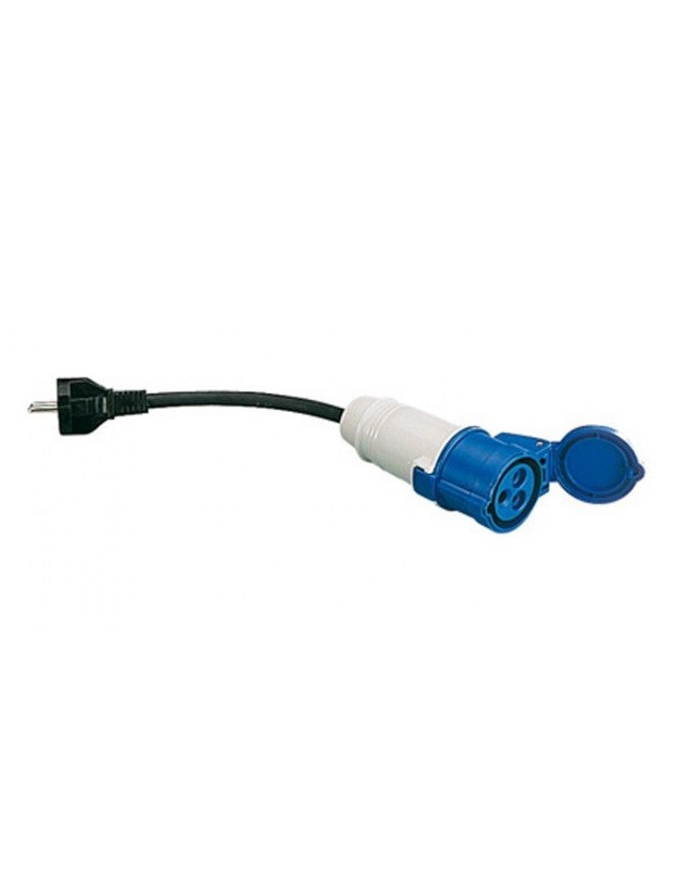 Adaptateur Schuko mâle vers cetac femelle avec câble de 35 cm