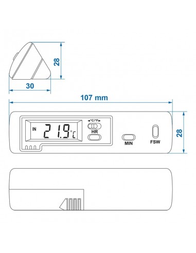 ProPlus Digitales Innen-/Außenthermometer