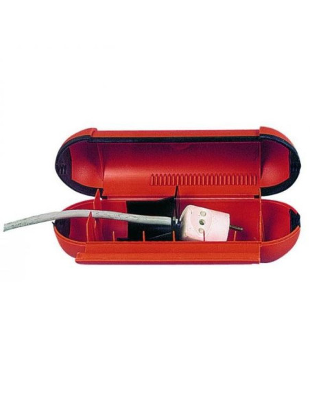 Casing protects schuko cables for outdoor