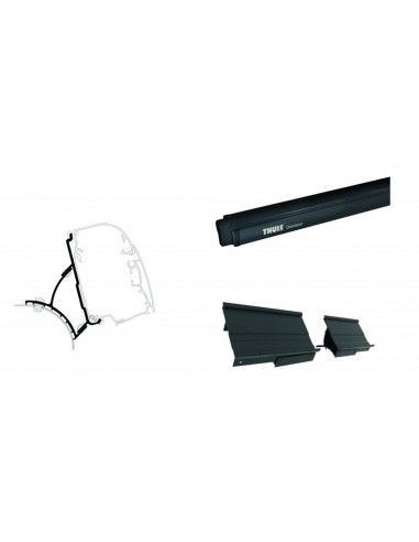 Toldo Thule 4900 2.60 mtros antracita + adaptador VW T5/T6