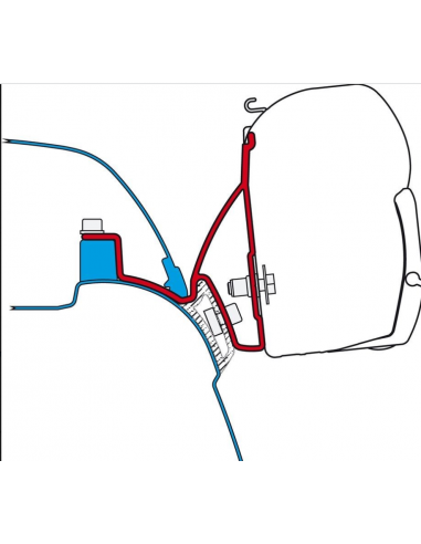 Tol Fiamma F45 S Deep Black 2.60 cm + adattatore t5 california