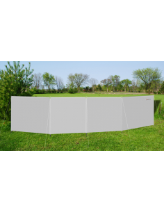Paraviento de 4 paneles 500 x 140 gris claro Inaca