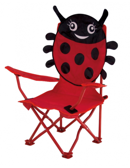 Silla plegable infantil con diseño Mariquita Eurotrail